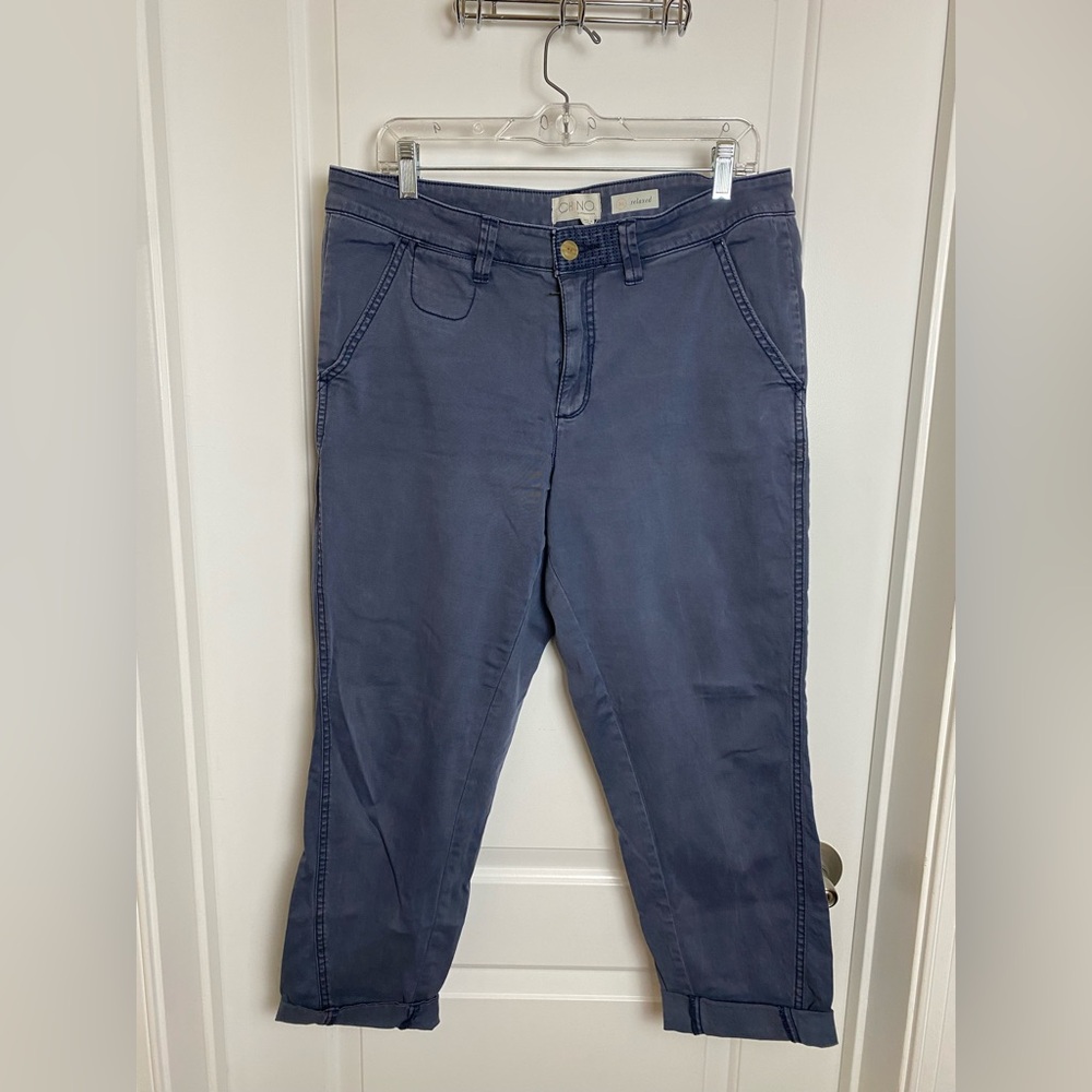 Anthropologie Relaxed Chino Women’s 31 Navy Blue Pant